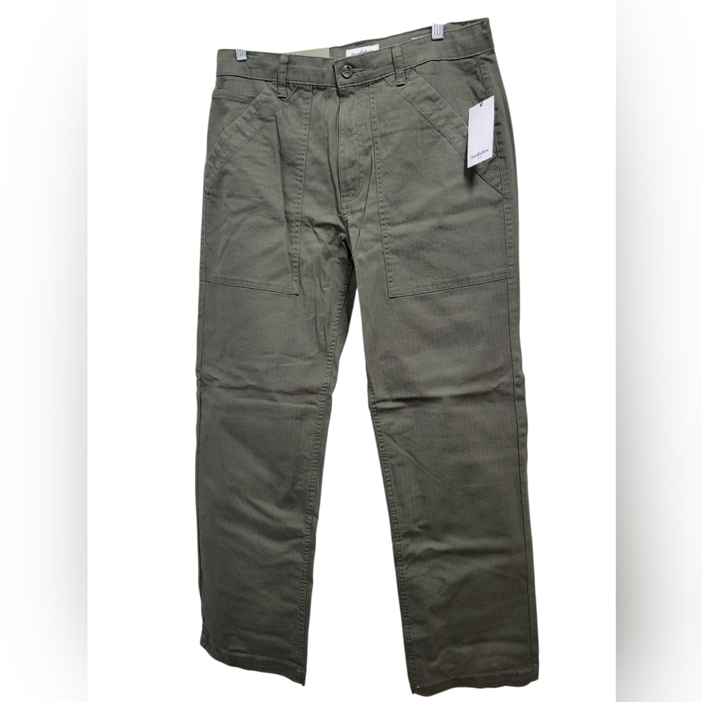 Goodfellow & Co Mens Utility Pants 32x32 Green Nwt